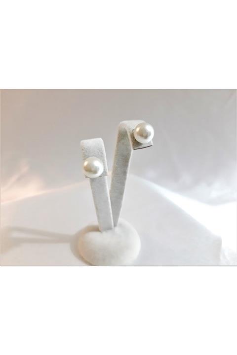 TÜKKAN ACCESSORİES Kadın Yuvarlak Inci Küpe