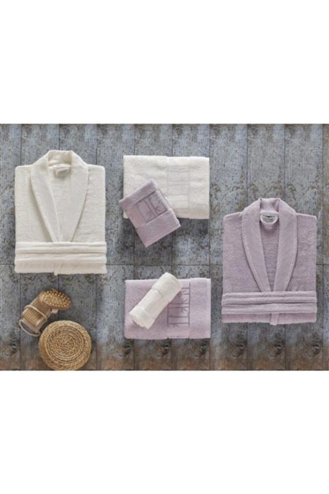 Arliva Home Bambu Bold Aile Bornoz Seti