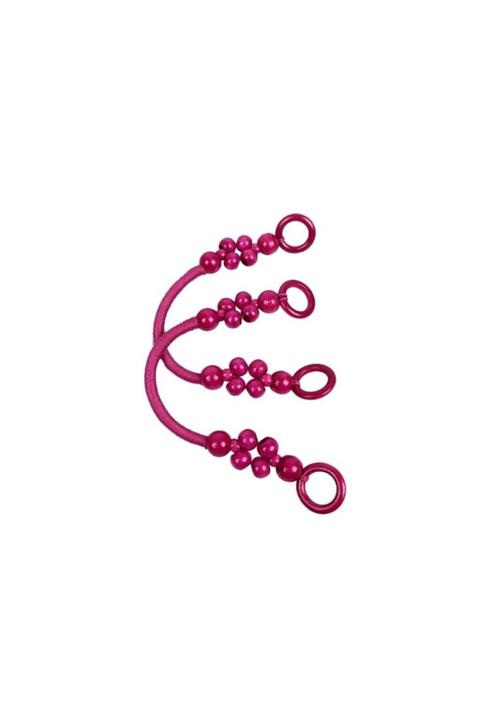 DÜNYA YÜN Boncuklu Model Çanta Sapı Küçük Ithal (çift) - Pembe
