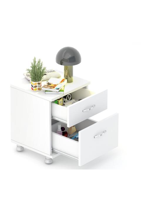 ELİZZA Modüler Dünyası - Komodin Beyaz