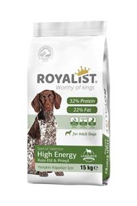 EYMEN İSTOÇ Royalıst Dog Hıgh Energy 15 Kg Mama Kuzu Etli Piricli Köpek Maması