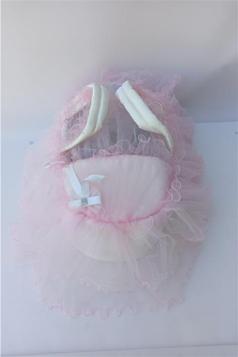 KAPLUMBAĞA BEBE Pembe Lüks Güpürlü Portbebe