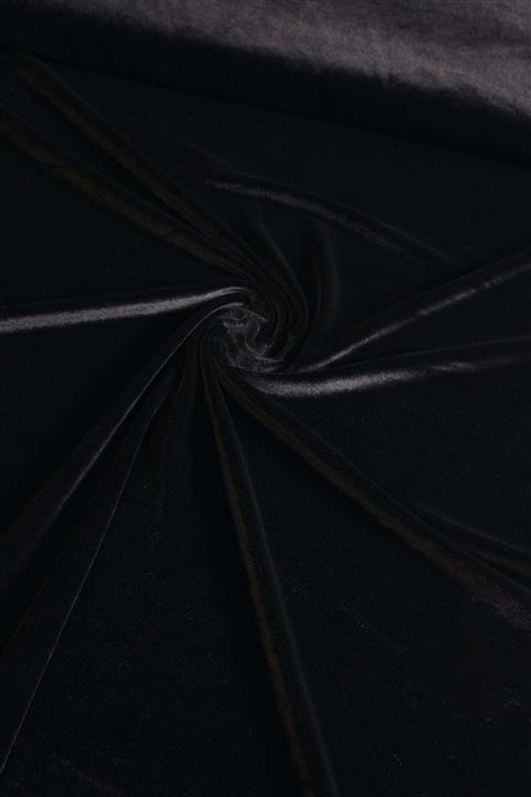 Çaparsoy Siyah Ipek Kadife Kumaş