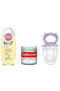 Uni Baby Doğal Kaynak Içerikli Saç Ve Vücut Şampuanı 200 Ml+bebek Bakım Kremi 125 Gr+meyve Süzgeci Mor