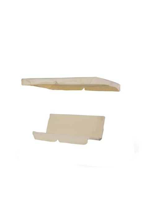 Vip Home Concept Bahçe Salıncağı Minder Seti 2 Kişilik Tenteli Salıncak Minder Seti Krem Renk