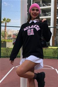 MODAGEN Siyah Oversize Atlanta Sweatshirt