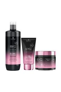 BC Bonacure Fibre Force Şampuan 1000 ml 150 ml Maske 150 ml Bakım Sütü