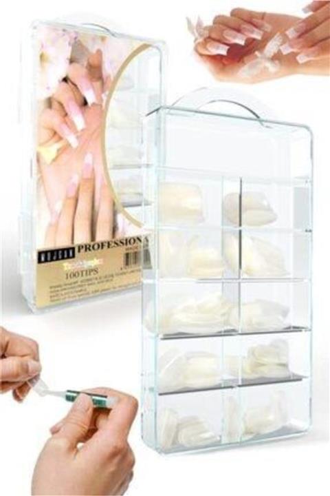 GLAZZI Şeffaf Takma Tırnak Seti 100 Lü
