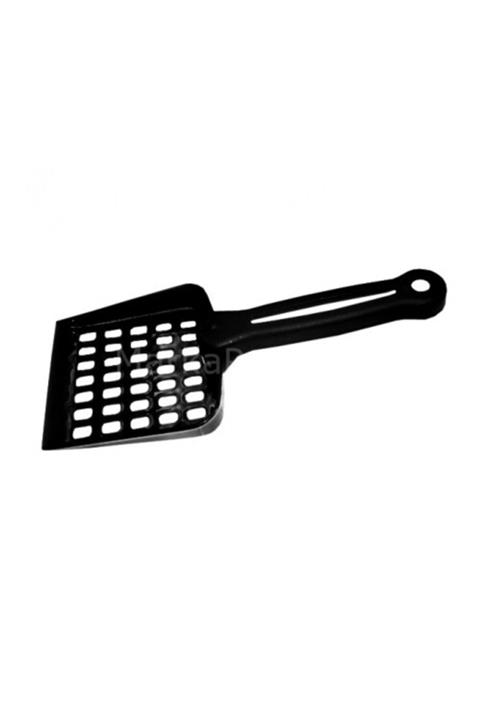 altın pati Çiftsan Topaklanan Kedi Kumu Için Kürek 25 Cm*11 Cm Siyah