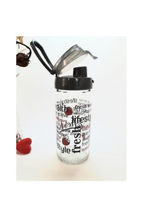 Titiz 500 Ml Cam Matara Siyah Kc382