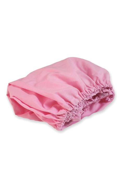 Bebek Özel Pamuklu Bebek Ve Çocuk Lastikli Çarşaf Pembe 60x120