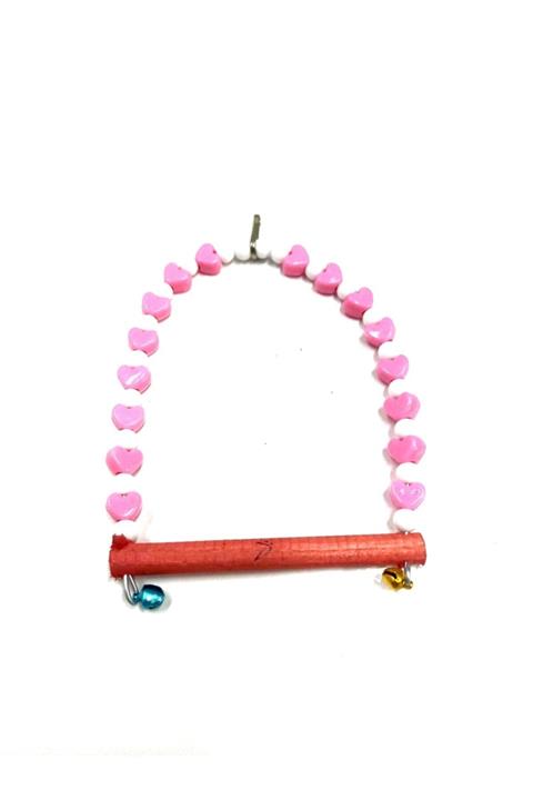 TROPİKAL Boncuklu Kuş Oyuncağı Pembe