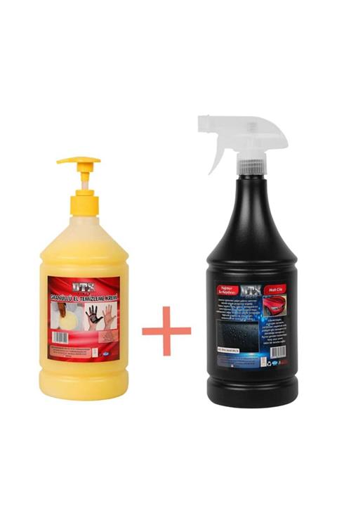 Dtx Kimya Granüllü El Temizleme Ve Dezenfekte Kremi 1 Kg & Yağmur Su Kaydırıcı Ve Hızlı Cila 1 Lt