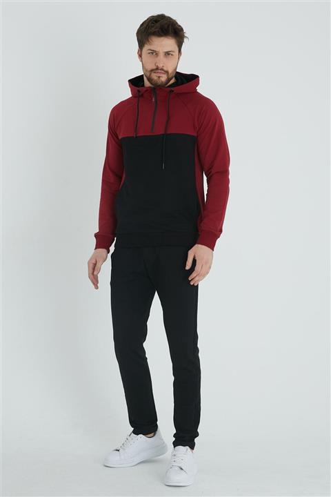 TULUM'S Erkek Eşofman Takımı Yarım Fermuarlı Kapüşonlu