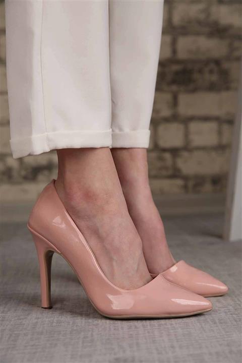 Ccway Kadın Pembe Stiletto Ayakkabı