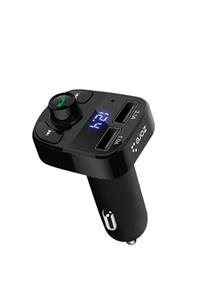 TechnoGuru Hızlı Şarj Özellikli 3.1a Bluetooth Transmitter Mp3 Araç Şarjı Çakmak Luxury Zr Wp3c01