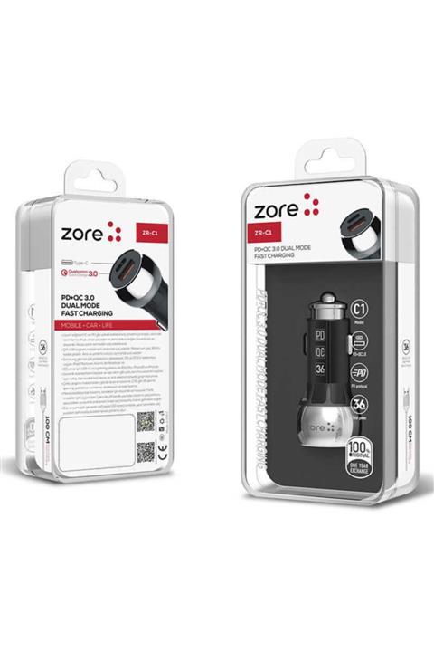 dijimedia Aynı Anda 2 Cihazı Şarj Eden 2 In 1 Araç Şarj Seti Zr-c1 Type-c