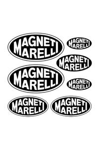 Sticker Sepetim Magneti Marelli Sponsor Set Dekoratif Çok Amaçlı Sticker