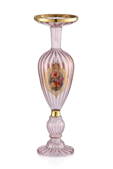 LIVIANO Lıvıano Romantica Pembe Büyük Mumluk