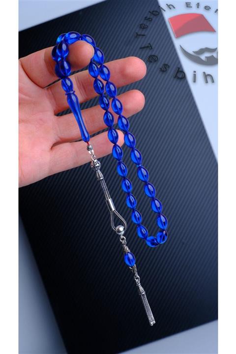 TESBİHEFENDİ Parliament Mavisi Ateş Kehribar Tesbih