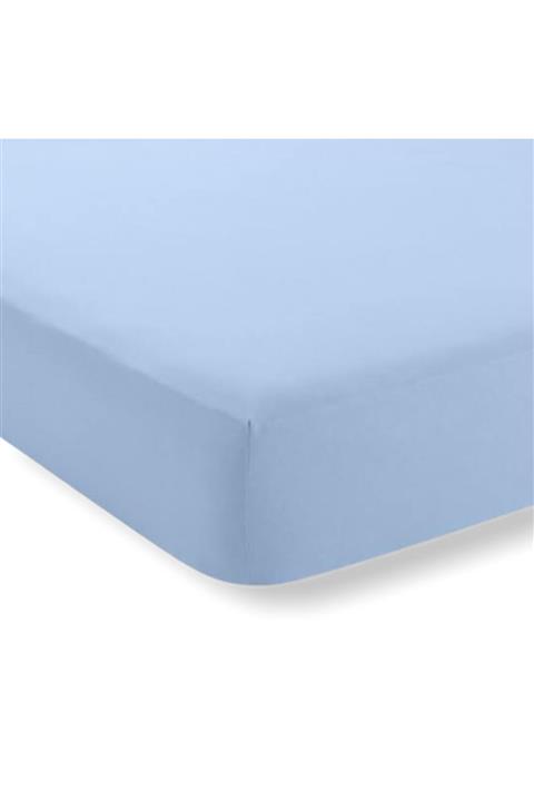 Bebek Özel Pamuklu Bebek Ve Çocuk Lastikli Çarşaf Mavi 70x130
