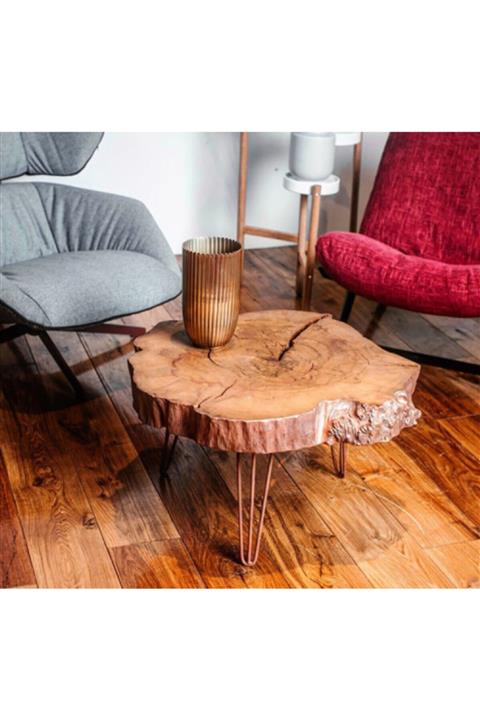 ISIKLARWOOD Kahverengi Ahşap Sehpa