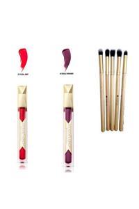 Max Factor -floral Ruby Ruj 25 & 40 Regale Bordo Favori Ruj Seti - 5'li Mkyaj Fırçası Hediyeli