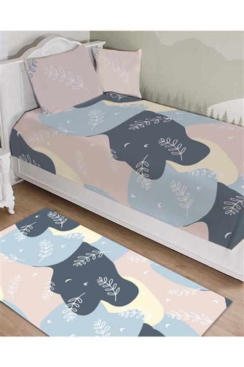 Ardizayn Sulu Boya, Kadife Kumaş, Dijital Baskılı, Dekoratif Yatak Örtüsü Takımı