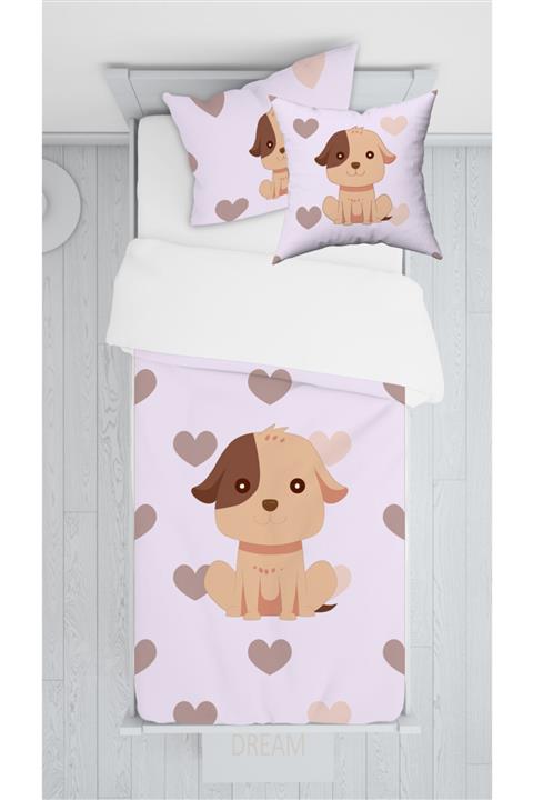 Consept Home Consepthome E065 Sevimli Yavru Köpekçik Sadece Yatak Örtüsü 140x220