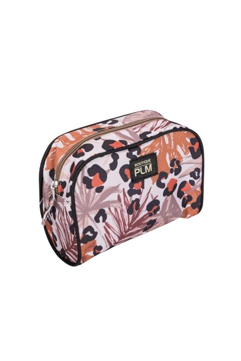 PLM Boutique For Betty Makyaj Çantası-leopar Kahve