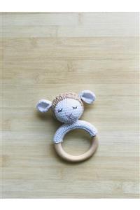 VİA HOME Amigurumi El Yapımı Beyaz Kuzu Çıngırak