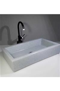 VİTLUX Yeni Nesil Plastik Lavabo, Digdörtgen Lavabo, 70x40 Cm,