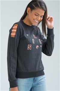 speedlife Kadın Sweatshirt Elaboration Antramelanj