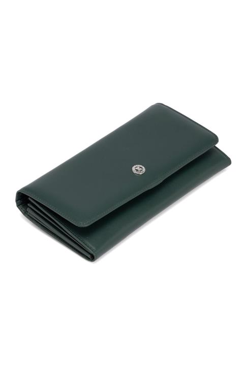 Tergan Yeşil Deri Kadın Cüzdanı 05584j26