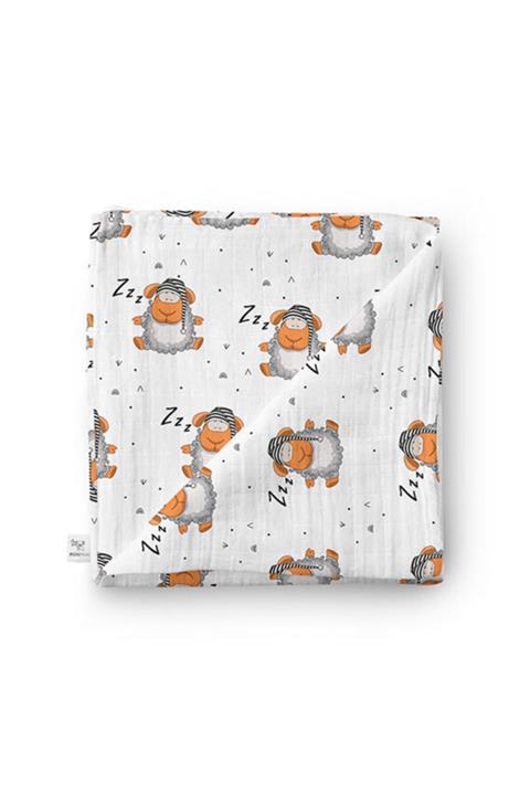 Minimuu Kuzu Organik Müslin Örtü 120&120 Cm