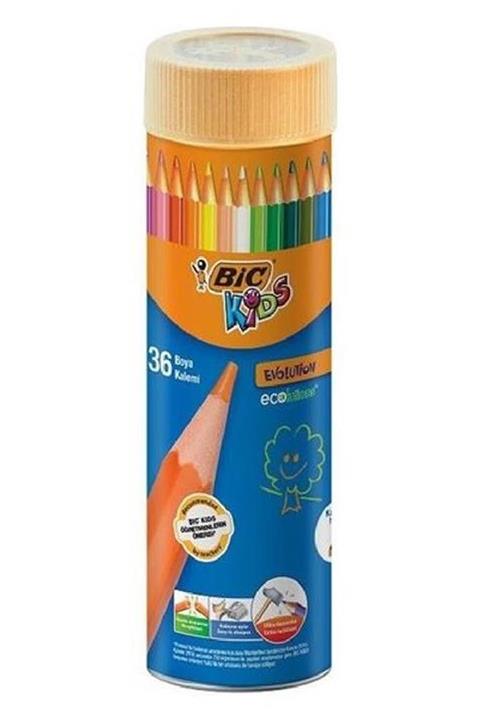 Bic Evolution 36 Renk Metal Tüp Kuruboya