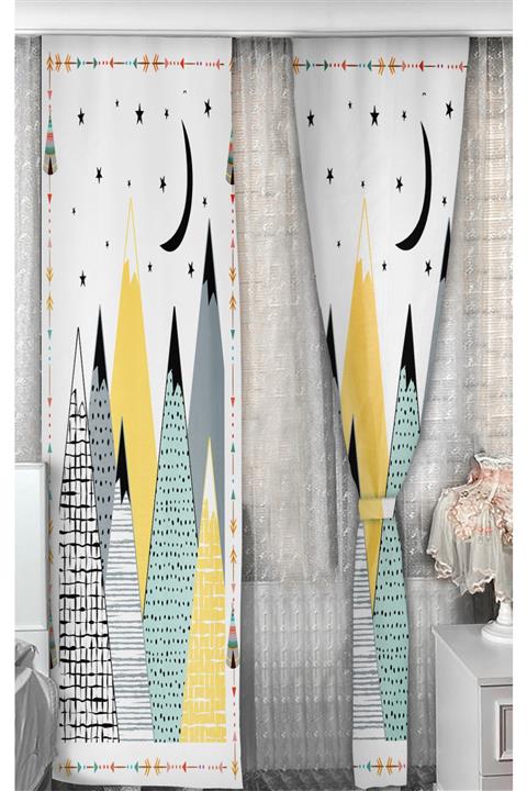 Bebişim Halı Dağ Bi24 140x200 Çocuk Odası Fon Perde