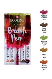Talens Ecoline Brush Pen Fırça Uçlu Kalem 5 Renk Set AUTUMN