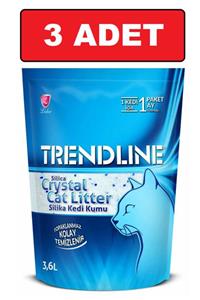 Trendline Kristal Kedi Kumu 3.6 Lt 3 Adet Silika Kedi Kumu Crystal