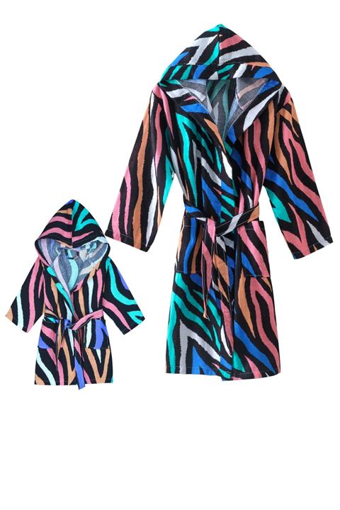 Home&Bath Ebeveyn&çoçuk 2'li Pamuk Müslin Bornoz Sofi