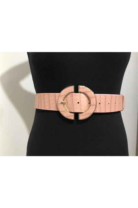 nedbu tik Demir Tokalı Desenli Kemer