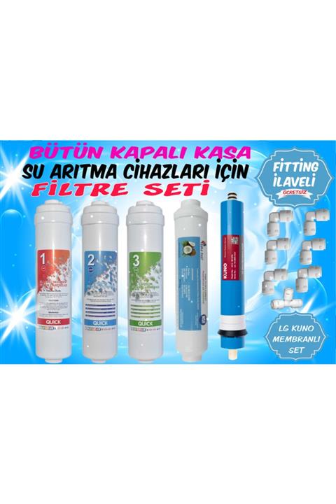 İhlas Kapalı Kasa Su Arıtma Cihazları Için Filtre Seti