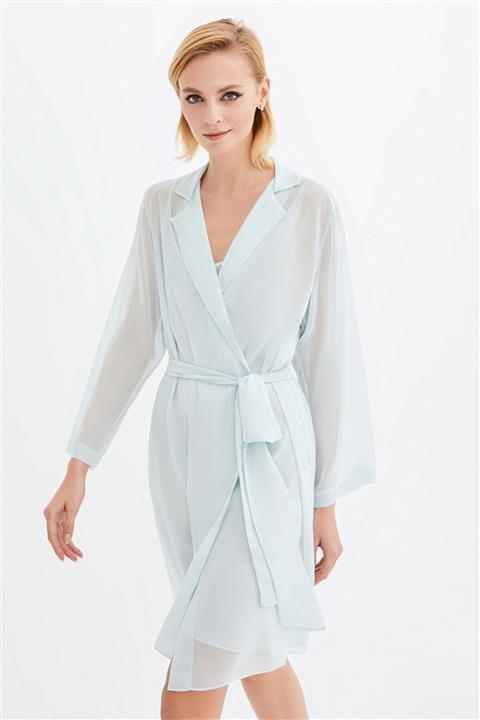 İPEK KIRAMER Kadın Şifon Kısa Sabahlık