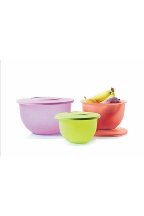 Tupperware Eko Kap 3’lü Set 4,3 Litre, 2,5 Litre, 1,3 Litre