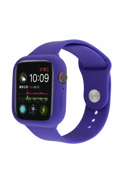 KESAKSESUAR Apple Watch 38mm Mor Kasa Korumalı Full Kordon