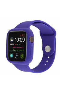 KESAKSESUAR Apple Watch 38mm Mor Kasa Korumalı Full Kordon