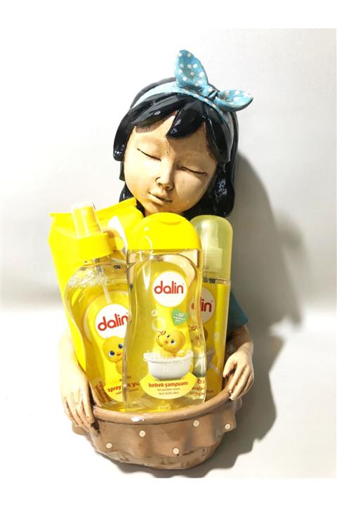Dalin Yeni Doğan Erkek Bebek Hediye Seti ( Şampuan,kolonya,bebek Yağı Ve Islak Havlu )full Biblolu