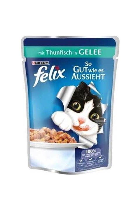 FELIX Purina Felix Ton Balıklı Kedi Konservesi 100 gr X 5 Adet