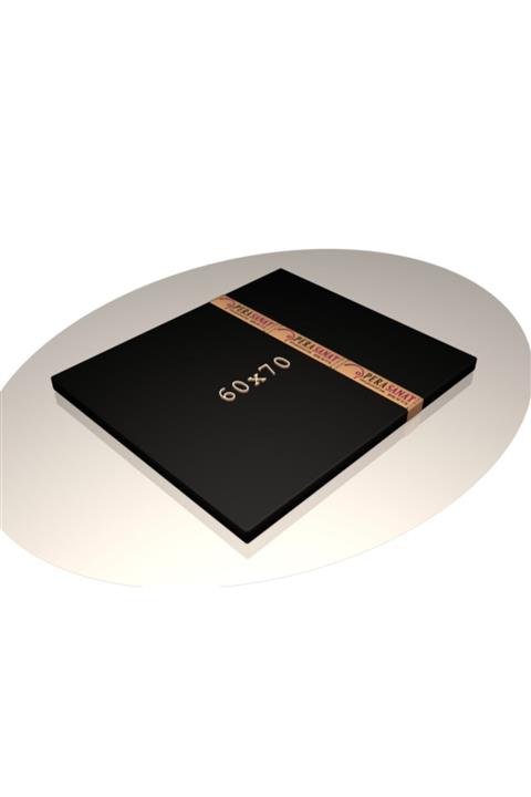 Pera Sanat Siyah Duble Şase Premium Tuval  370 60x70 cm