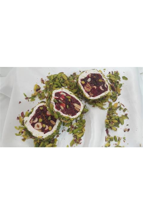 LOKUMCU GANİ YÖRESEL TATLAR File Antep Fıstıklınarlı Mıx Paşa Lokum 400 Gr. 1.sınıf